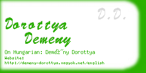 dorottya demeny business card